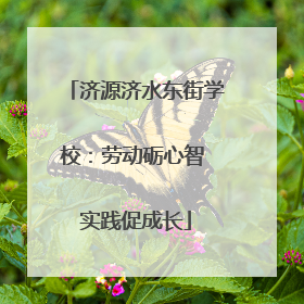 济源济水东街学校：劳动砺心智 实践促成长
